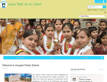 Tablet Screenshot of anupamschool.com